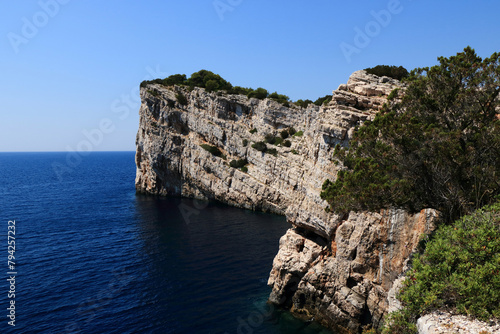 The famous cliffs of N.p. Telascica Dugi Otok ,Croatia