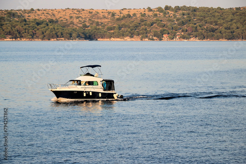 boat in the sea surrounding Dugi otok, Croatia