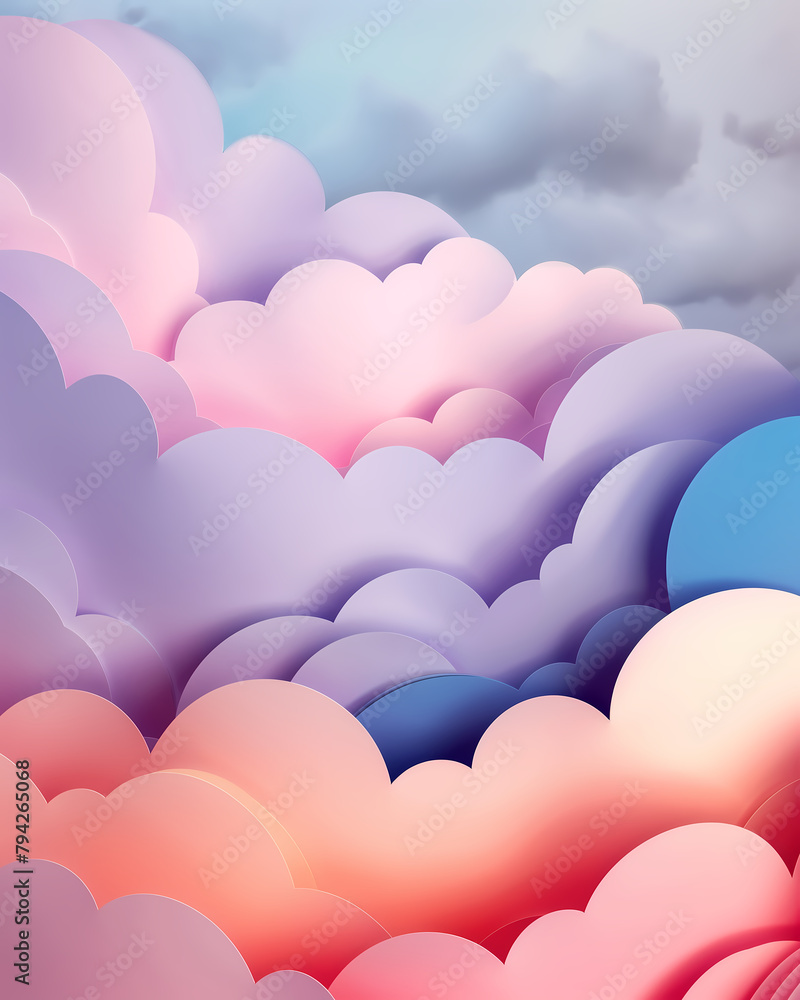 Abstract background with layered rainbow color waves Abstract background with layered rainbow color waves