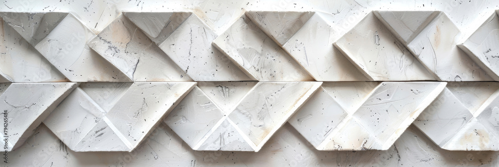 Abstract arrow lines made of gypsum and ceramics Abstract arrow lines made of gypsum and ceramics