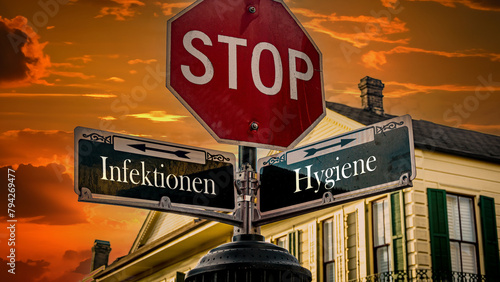 Signposts the direct way to hygiene versus infections