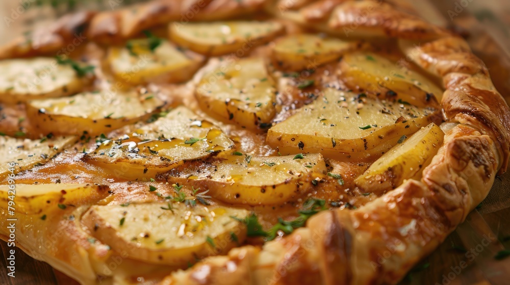 Cheese Galette with Potato and Onion