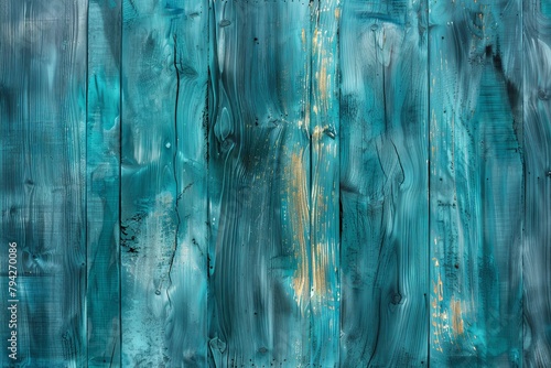 Abstract Blue Wooden Texture