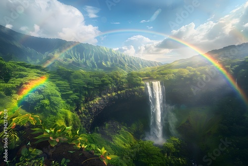 rainbow over the mountains © Nature creative