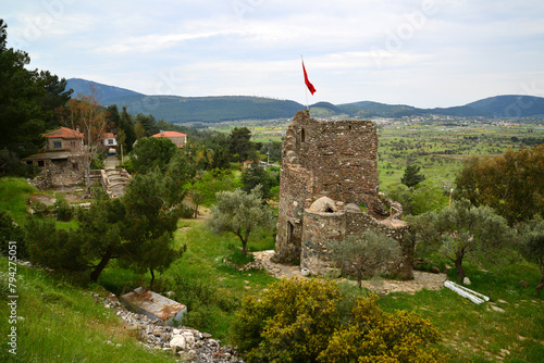 Haci Memis Aga Tower, located in Cesme, Turkey, was built in the 18th century.