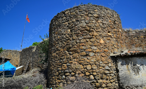 Hisar Castle is in Kiraz, Izmir, Turkey. photo