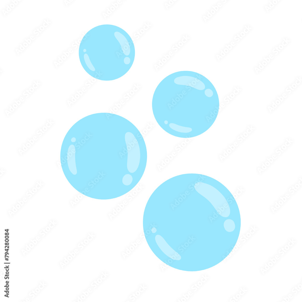 blue bubbles illustration flat style vector isolated on white and transparent background blue bubbles illustration flat style vector isolated on white and transparent background