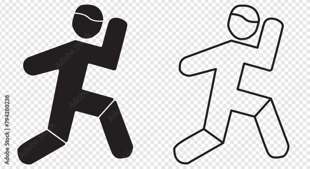 Running icon. running man icon black. transparent background. Running icon vector, solid logo illustration. eps 10 Running icon. running man icon black. transparent background. Running icon vector, solid logo illustration. eps 10