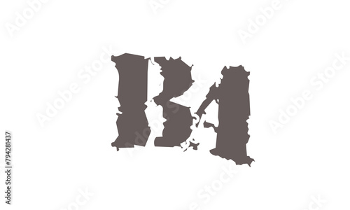 Alphabet letters Initials Monogram logo BA, AB, B and A
