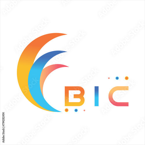 BIC letter technology Web logo design on white background. BIC uppercase monogram logo and typography for technology, business and real estate brand.
