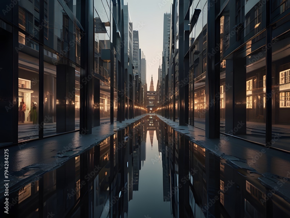 Mirrored Metropolis: Reflecting the Cityscape