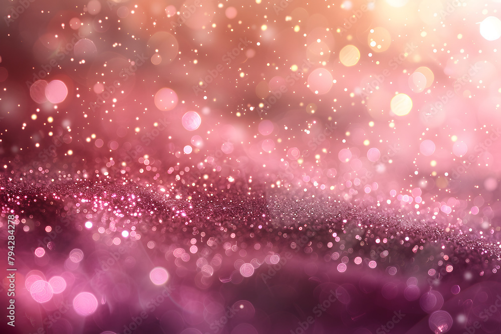 Pink glitter dust bokeh background wallpaper Pink glitter dust bokeh background wallpaper