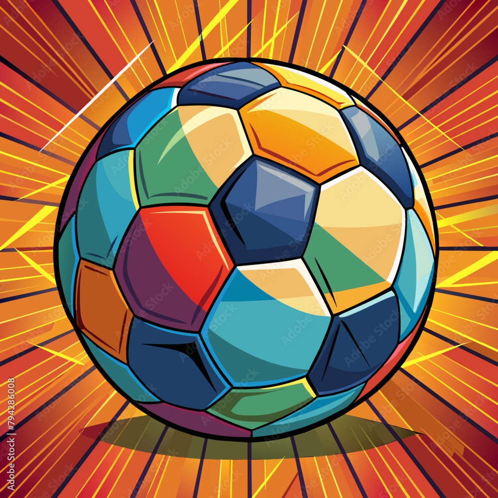 Obraz premium illustration of soccer ball