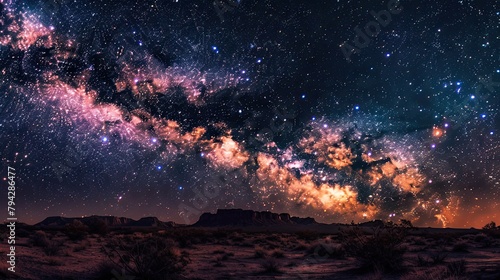 a mysterious  serene desert landscape under the stars  enclosed within a black gift box  where high-resolution photography unveils stunning colors and textures  capturing every intricate detail.