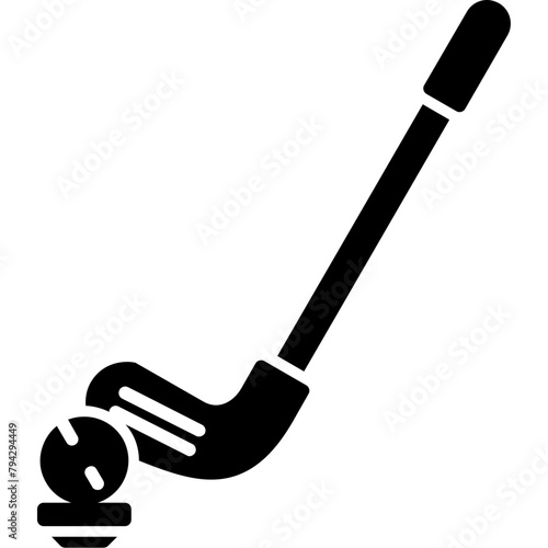Golf Ball and Club Icon