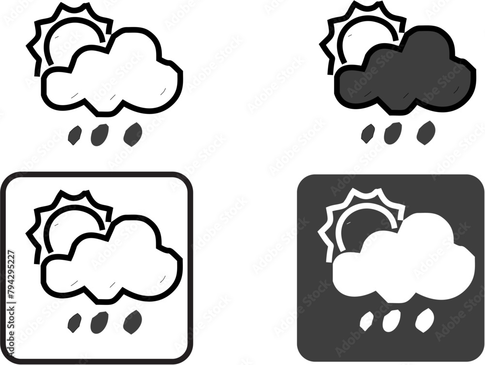 Weather icons. Weather forecast icon set. Clouds logo. Weather , clouds, sunny day, moon, snowflakes, wind, sun day. Vector illustration. Weather icons. Weather forecast icon set. Clouds logo. Weather , clouds, sunny day, moon, snowflakes, wind, sun day. Vector illustration.