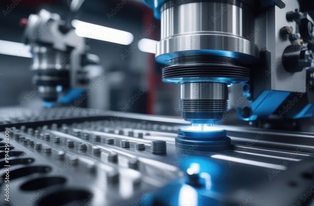 Close-up. Finishing of automobile parts. A high-tech process for the production of automotive parts using a robotic system. Automotive concept Close-up. Finishing of automobile parts. A high-tech process for the production of automotive parts using a robotic system. Automotive concept