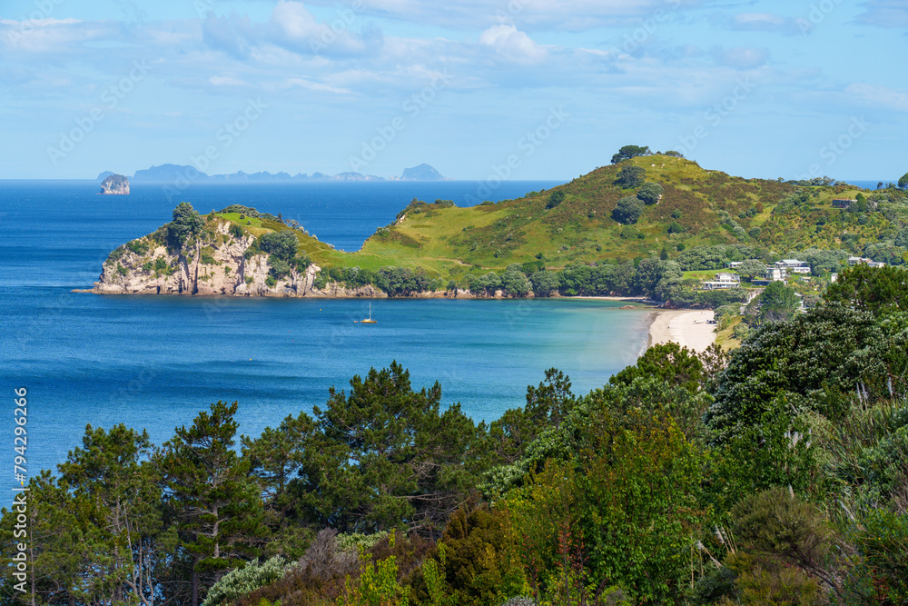 view of the sea and mountains