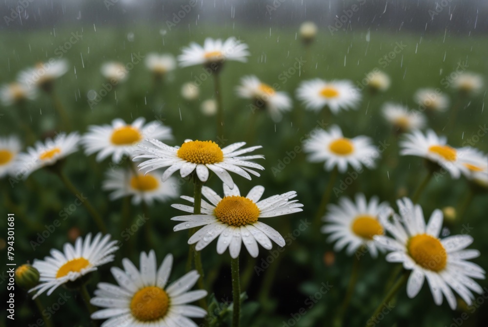 Fototapeta premium Bouquet of daisies, summer