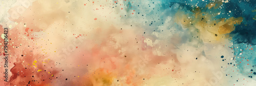 Abstract watercolor paint. Background with abstract painterly spots