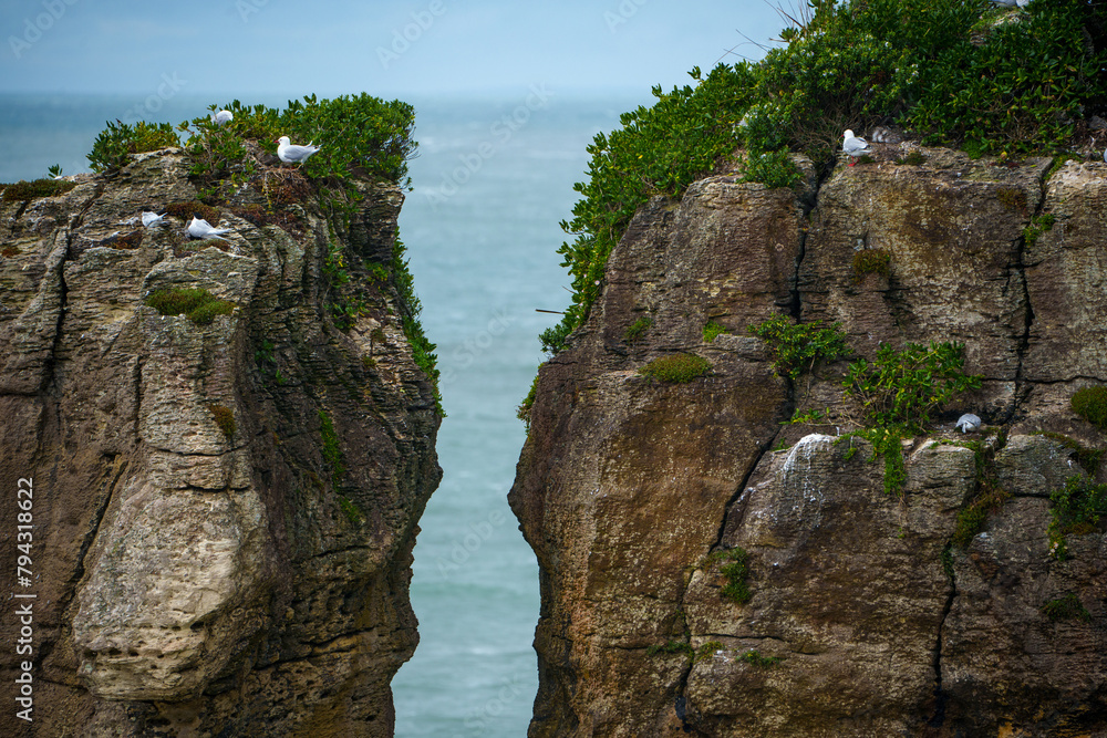 Pancake Rocks in New Zealand