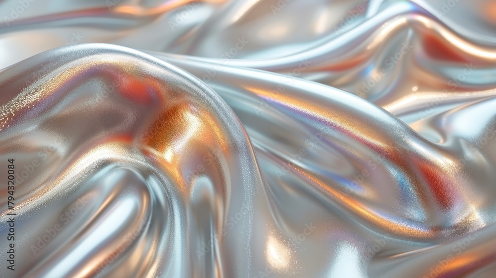   A tight shot of a glossy substance, featuring a slightly out-of-focus depiction of the material at its core