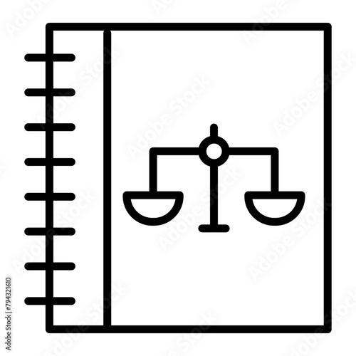 Ethics Vector Line Icon