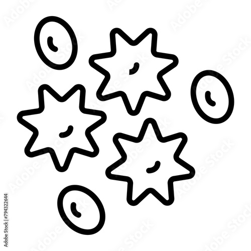 Platelet Vector Line Icon