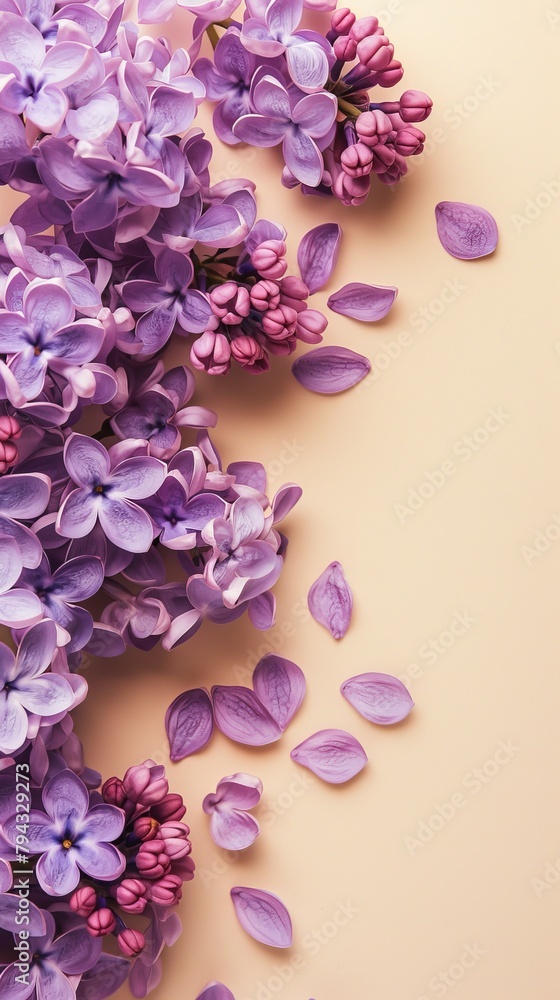 Obraz premium lilac flowers background.