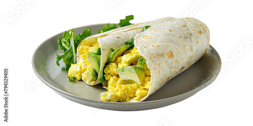 Delicious Plate with a Brea...