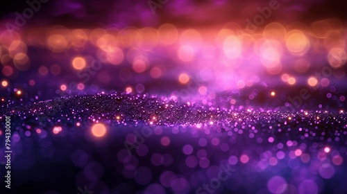  A clear image showcases a purple and pink background filled with numerous small circles of light distributed evenly throughout its center
