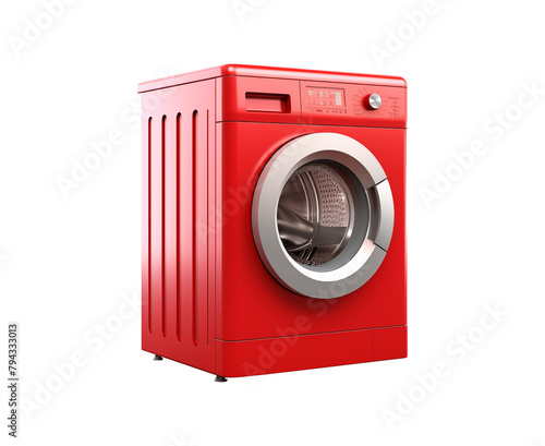 washing machine isolated on transparent background, cut out