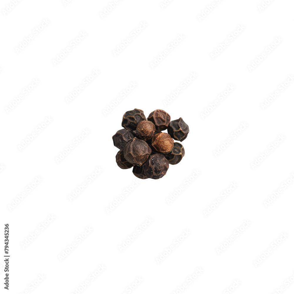 Obraz premium A single peppercorn set against a transparent background