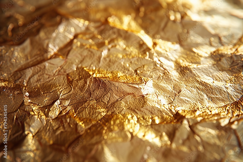 The Rich Patterns of a Golden Texture Illuminated by Light. The Rich Patterns of a Golden Texture Illuminated by Light.
