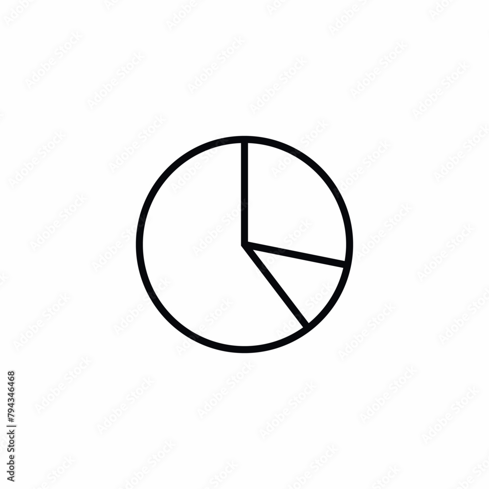 statistics graphic pie growth icon statistics graphic pie growth icon
