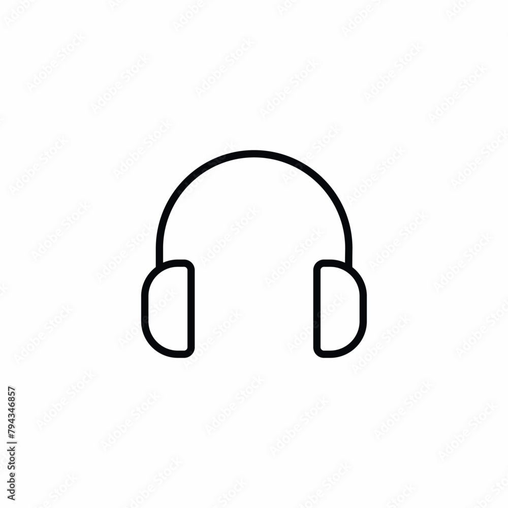 headphones music headset audio icon