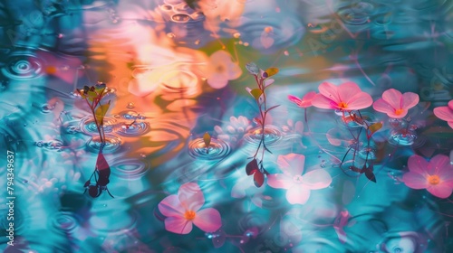 Ethereal Blossoms Afloat