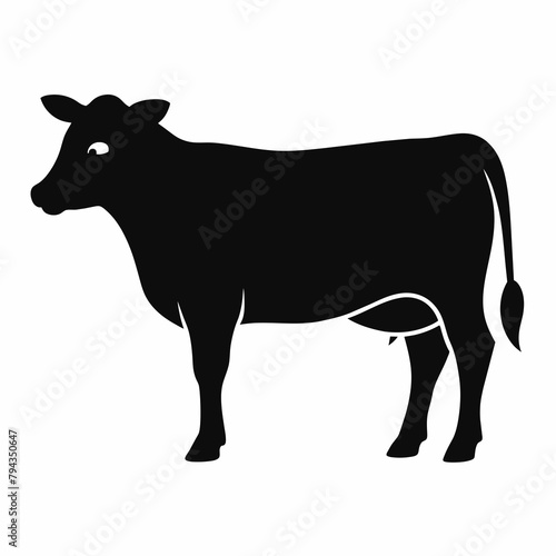SVG Hereford Cow  Silhouette Hereford Cow Vector illustration Clipart  white background