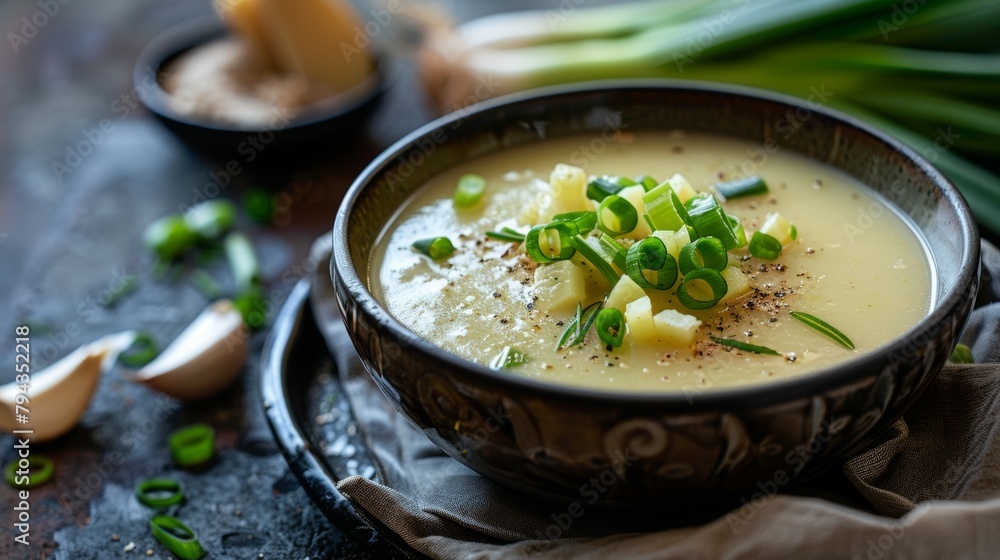 Leek and potato soup.