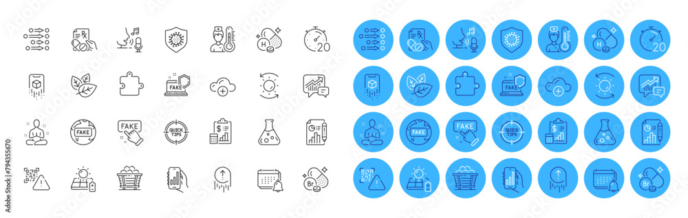 Cloud computing, Qr code and Chemistry lab line icons pack. Vitamin h, Sun protection, Tips web icon. Prescription drugs, Yoga, Notification pictogram. Timer, Augmented reality, Coal trolley. Vector - obrazy, fototapety, plakaty 