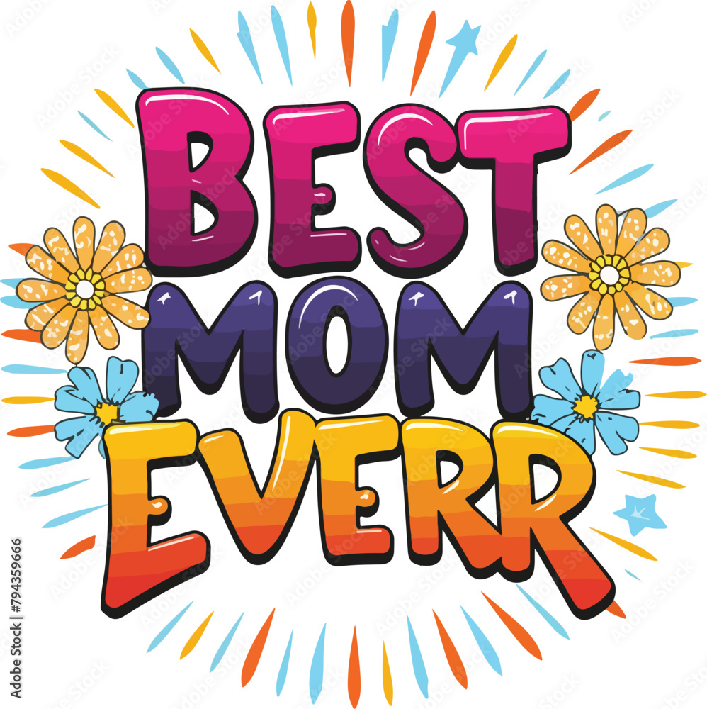 Happy Mother's Day Typography Happy Mother's Day Typography