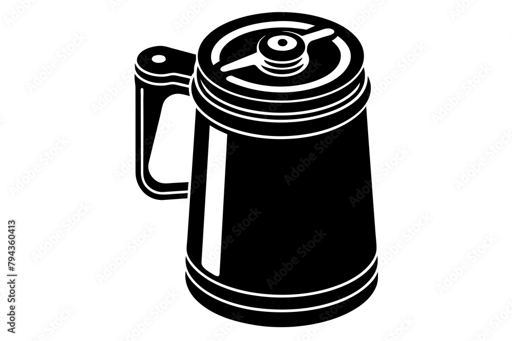 electric can opener silhouette illustration electric can opener silhouette illustration