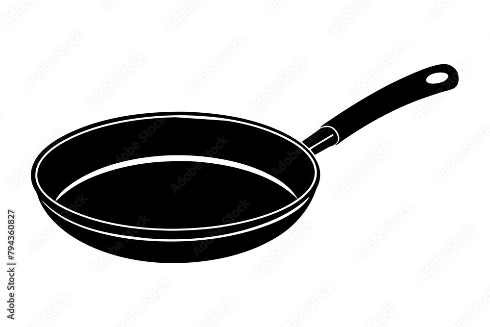 frying pan silhouette illustration frying pan silhouette illustration