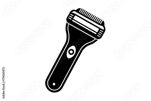 electric shaver silhouette illustration