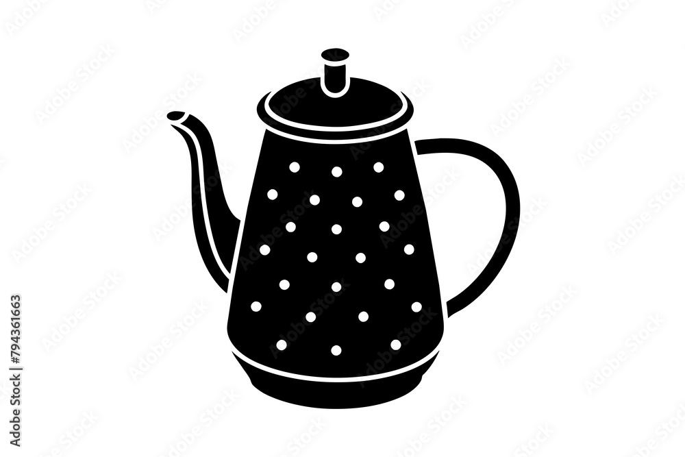 electric tea maker silhouette illustration electric tea maker silhouette illustration