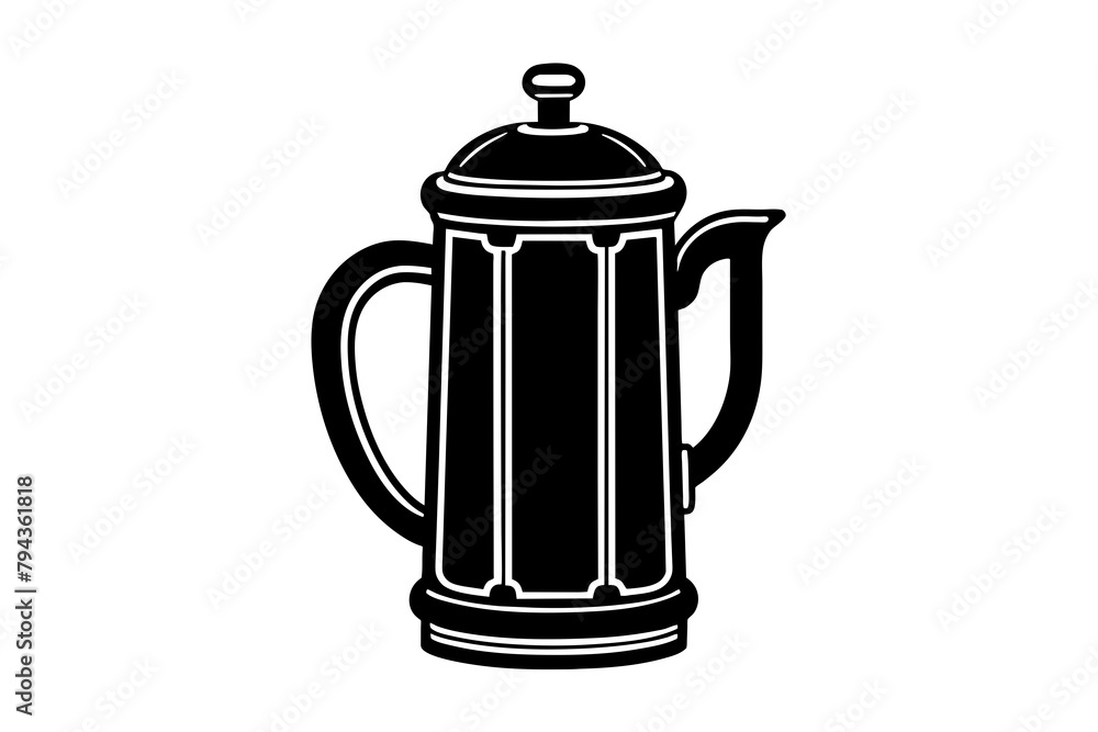 electric tea maker silhouette illustration electric tea maker silhouette illustration