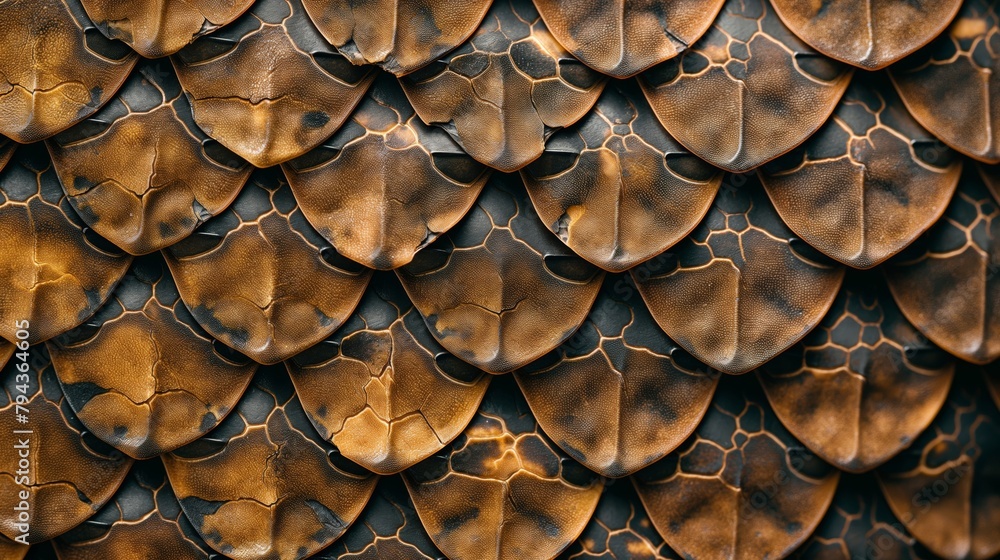 Detailed close-up textured scales pattern background with earthy tones and organic feel. Perfect for modern and elegant wallpaper or decorative art backdrop Detailed close-up textured scales pattern background with earthy tones and organic feel. Perfect for modern and elegant wallpaper or decorative art backdrop