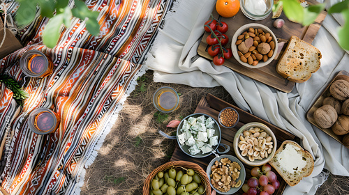 Organic Picnic Bliss: Plant-Based Fare on the Grass