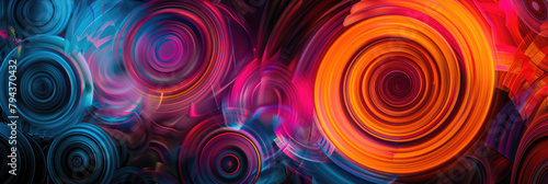 Hypnosis spiral. Abstract background with hypnotic patterns photo