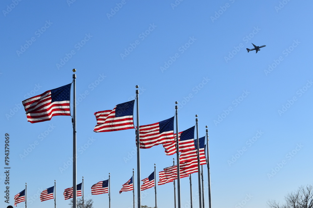 american flag and sky american flag and sky